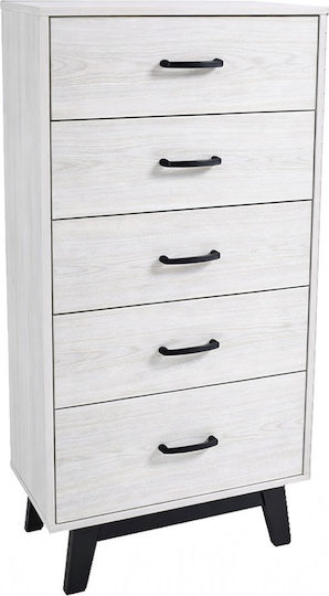 Ankor Büroaufbewahrungsschublade Holz Weiß 60x40x112cm