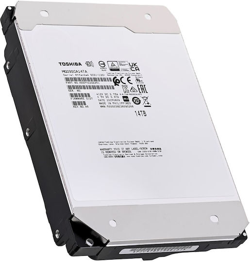 Toshiba MG09 14TB HDD Σκληρός Δίσκος 3.5" SAS 3.0 7200rpm για NAS / Server MG09SCA14TA