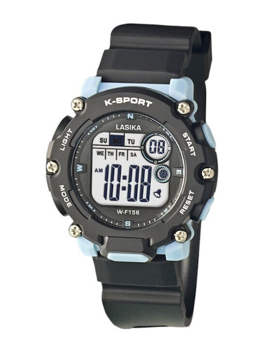 Digital Herrenuhr 40mm Batteriebetrieb mit Schw...