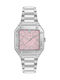 Philipp Plein Lady Womens Watch 34mm Battery with Silver Stainless Steel Bracelet