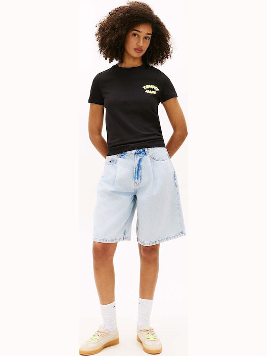 Tommy Hilfiger Tjw Γυναικείο T-shirt Μαύρο