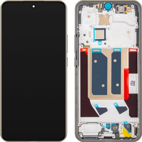 Realme Οθόνη με Μηχανισμό Αφής και Πλαίσιο για Realme 14 Pro+ (Λευκό)
