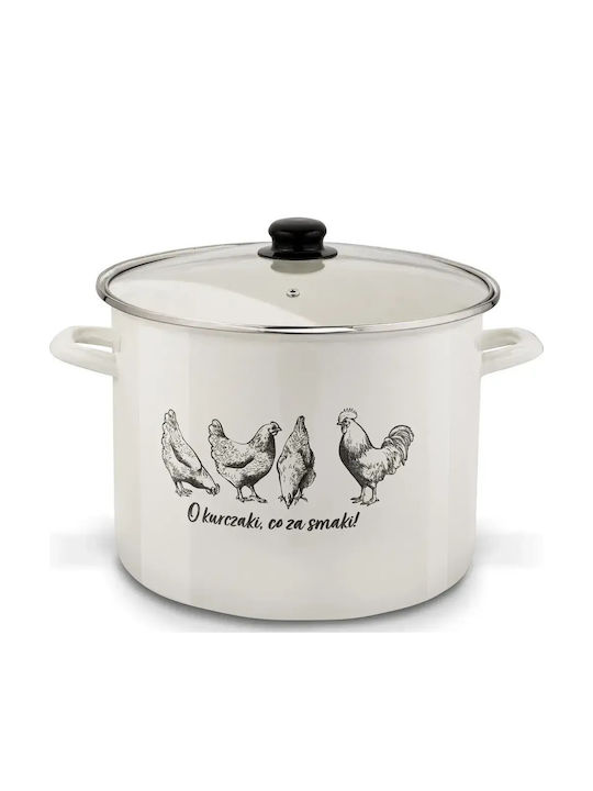 Tadar Round Dutch Oven with Glass Lid 12cm 12lt
