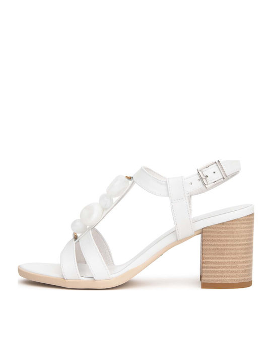 Leather White Sandals