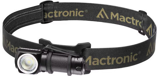 Mactronic Επαναφορτιζόμενος Φακός Κεφαλής LED IPX4 με Μέγιστη Φωτεινότητα 600lm