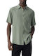 Short Sleeve Shirt in Regular Fit Green