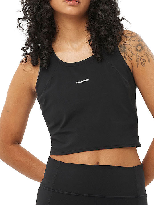 Shakeout Bliss Tanklette Γυναικείο Αθλητικό Crop Top Fast Drying Μαύρο
