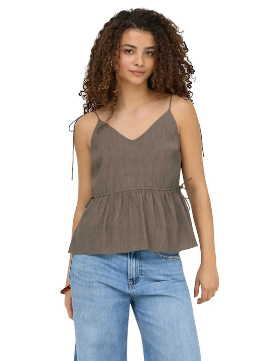 Only Singlet Μπλούζα Walnut Brown
