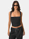 Sleeveless Black Top Size S Black