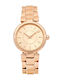 Armani Exchange Women's Watch 34mm Battery with Pink Gold Metal Strap AudelleAX4408 Pink