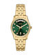 Fossil Scarlette Womens Battery Watch With Gold Metal Bracelet