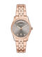 Fossil Scarlette Womens Battery Watch With Pink Gold Metal Bracelet