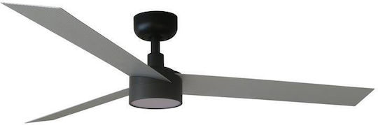 Faro Barcelona Cruiser L SWT Ceiling Fan 132cm with Light Fixture Black/Aluminium