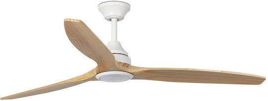 Faro Barcelona Alo L SWT Ανεμιστήρας Οροφής 152cm με Φως White/pine