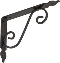 Velano Raft De Colț Din Metal În Culoare Neagră 190x140mm