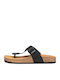 Leather Men's Sandals in Black Color