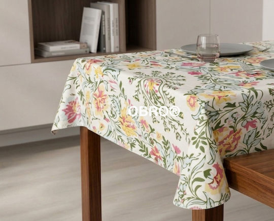 Stain Resistant Beige Tablecloth 140x180cm
