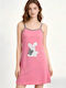 Goodnight Summer Cotton Women's Nightgown Pink