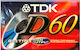 Tdk D60 Фабрична Празна Аудиокасета