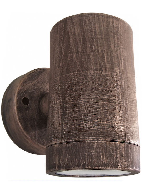 Heronia Wall-Mounted Outdoor Spot GU10 IP54 7.3x9.2cm