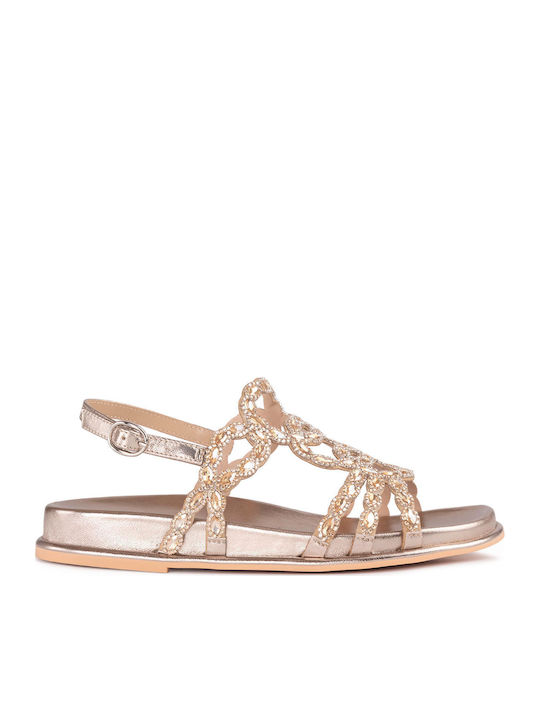 Alma en Pena Women's Flat Sandals Gold