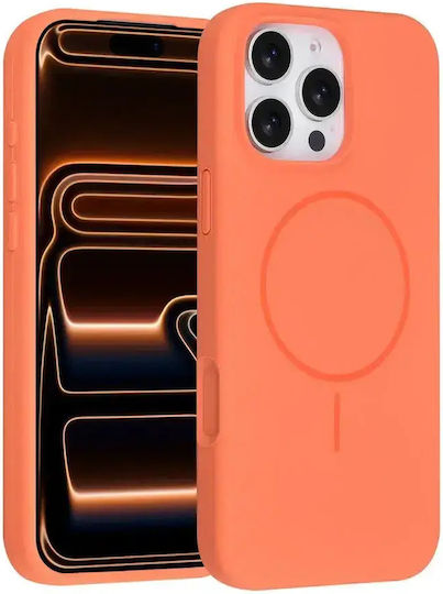 Tuniq Orange Silicone Back Cover (iPhone 16 Pro Max)