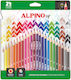 Creioane Colorate Alpino Set 24 Culori Cutie de Carton Alpino Up