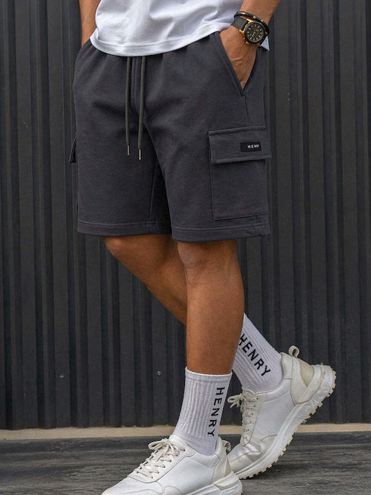 Men's Cargo Bermuda Shorts Dark Gray