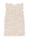 Kids Fabric Dungarees White
