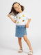 Kids Denim Blue Shorts/Bermuda