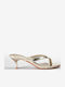 Fabric Women's Sandals Gold