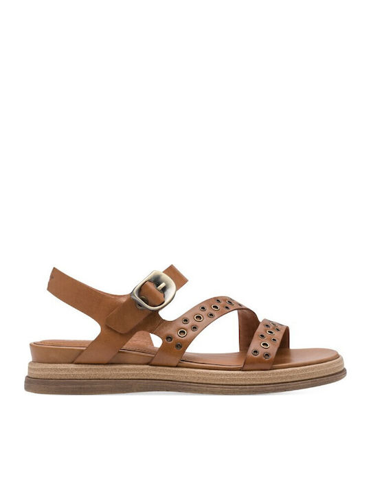 Leather Women's Sandals Tabac