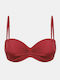 Strapless Bikini Top B Cup Burgundy BP2456-409