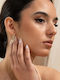 Late Again Gold Plated Steel Hoop Earrings