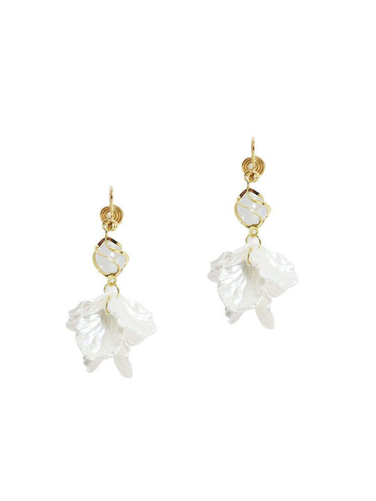 Mat Fashion Dangle Earrings 0043.8366.N Off-White