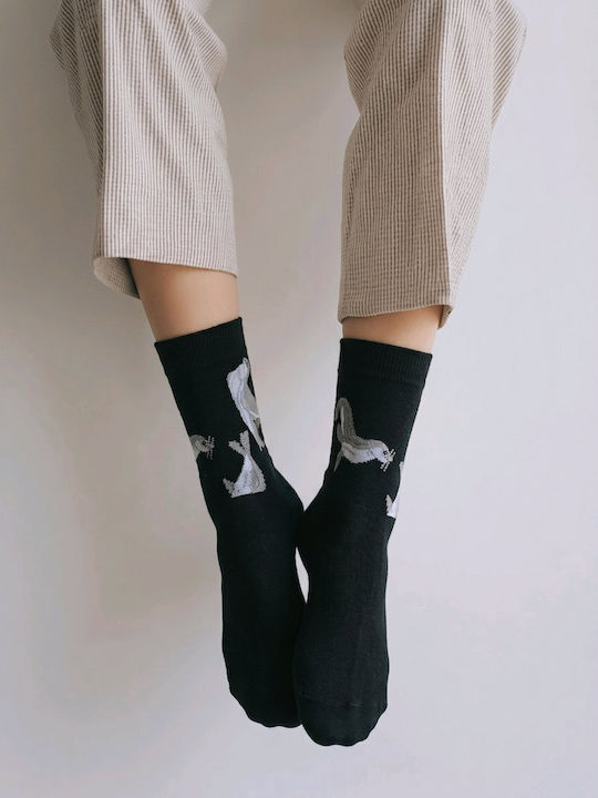 Hoho Socks Șosete Pentru Femei Negre