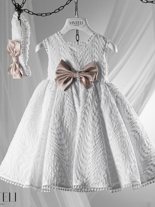 Vinteli Beige Baptism Dress