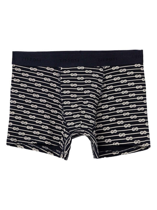 Tiffosi Men's Blue Boxer With Printed