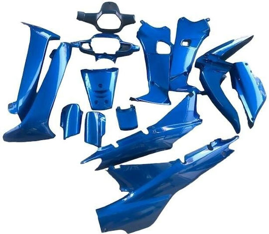 Roc Set Piese De Motocicletă Din Plastic Albastre 13 Bucăți