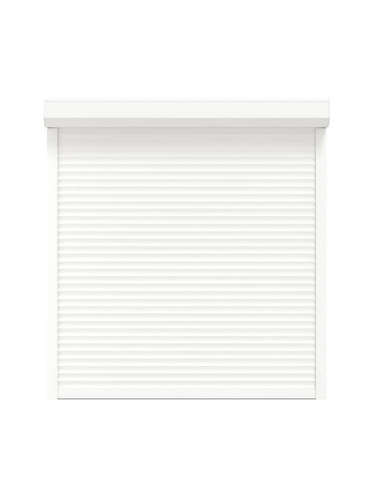 Rulou De Intrare Alb 140 X 150 Cm Aluminiu Poli...