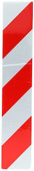Carpoint Protective Foam Wall Stickers White Red 41x7.5x1.5cm 2 Pcs 2237828