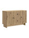 Буфет Дървен с Чекмеджета Дъб 89x34.5x60см
