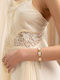Late Again Women's Bracelet from Stainless Steel Gold Plated 20.5cm