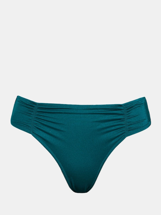 Rock Club Bikinihosen Slip Türkis