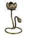 Artekko Metall Kerzenhalter in Gold Farbe 10x19x11.5cm