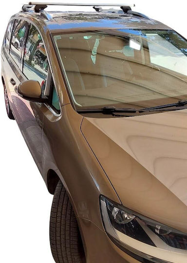 Menabo Dachträger Set Aluminium Volkswagen Sharan 2010-2015 2 Stück