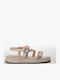 Women's Flat Sandals Flatforms Beige