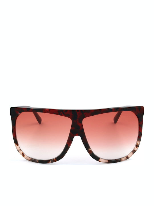 Loewe Women's Sunglasses with Brown Frame and Red Lenses