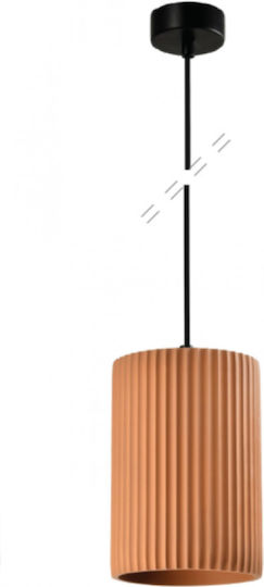 Inlight Pendant Ceiling Light Orange with E27 Socket 22x22x15cm
