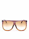 Loewe Women's Sunglasses with Multicolour Frame and Brown Lens